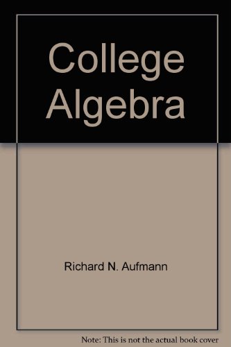 College Algebra 0395815304 Book Cover