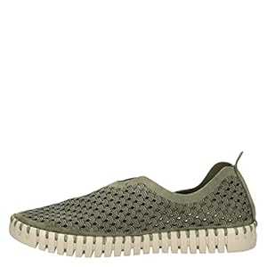 ILSE JACOBSEN HORNBÆK | Platte Dames Schoenen | Gerecycled Microfiber Slip-On Sneaker met Natuurlijk Rubber Anti-slip Zool | Tulip3275 |