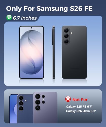 Image of FNTCASE for Samsung Galaxy S26 FE Case with 360 Spin Magnetic Stand