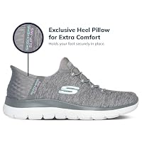 Skechers Women's Summits Hands-Free Slip-Ins – Memory Foam Insole, Heel Pillow, Vegan Materials Sneaker, Grey Mint, 6 — image 7