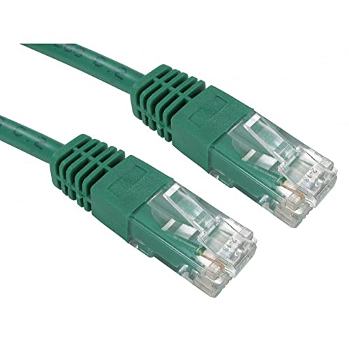 ALIDA SYSTEMS Câble réseau professionnel 0,25 m de qualité supérieure (26 AWG 100% fil de cuivre) CAT5e (renforcé) RJ45 Ethernet Patch LAN Router Modem 10/100 Vert Cover