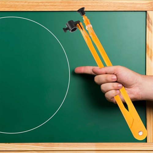 OHPHCALL Bússola de quadro branco, 2 peças, ferramenta de geometria de bússola, bússola de plástico