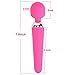 Waterproof Wireless Wand Cordless by Jollyus - USB Rechargeable, Wand Super Powerful Electric Handheld Massager 10 Powerful Multi-Speed Sports Recovery (Pink)