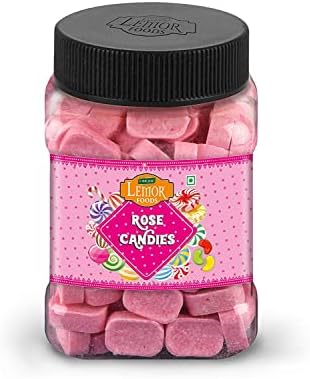 Lemor Fruit Candy Sugar Candy Flavored Khatti Mithi Goli Sugar Boiled Candy for Kids and adults (165 gms) Mint Candy For Kids And Adults (Rose Mint)…