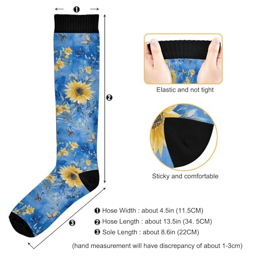 Image of JUNZAN Compression Socks Women Comfort Circulation Long Socks