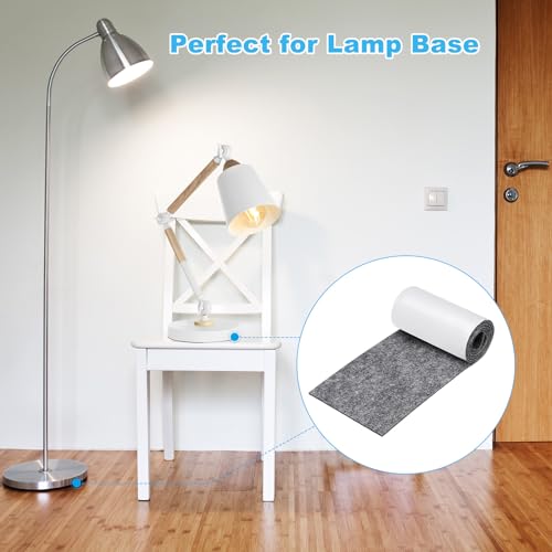 Fieltro de base de lámpara antiarañazos, rollos de fieltro rectangular gris para muebles 7