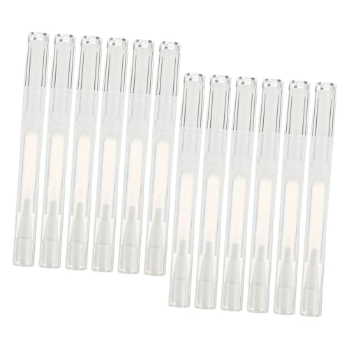 VILLCASE 15 Piezas de Bolígrafos Vacíos Giratorios de 3 Ml para Cuidado de Uñas Contenedores Transparentes para Aceite y Brillo Labial Herramientas Prácticas para Viajes y Suministros