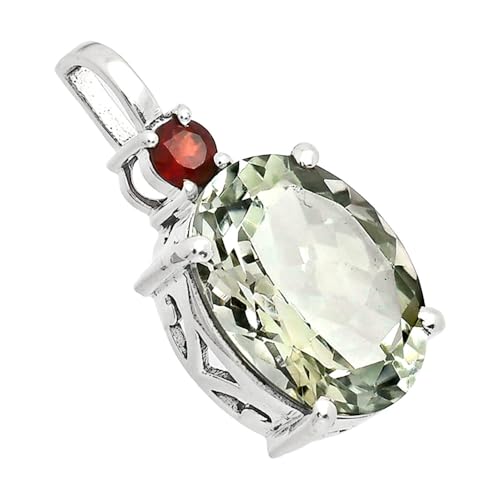 Natural Gemstones Oval Shape 925 Sterling Silver Pendant Jewelry P-1113 AGP1001