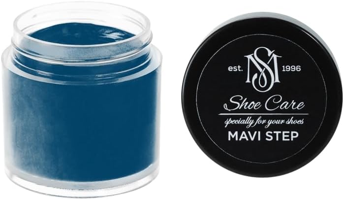 Universal Leather Dye - NCS S 4550-R90B Blackest Navy Blue - High Coverage Leather Paint for Shoes, Bags, Canvas & Sneakers by MAVI STEP - 0.85 fl oz / 25 ml