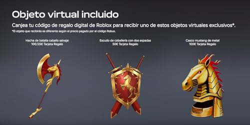 Tarjeta regalo de Roblox - 2,000 Robux [ordenador, móvil, tableta, Xbox One, Oculus Rift o HTC Vive]