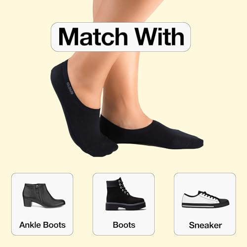 Cloud Ankle Socks for Women & Men - Thin Comfortable Non Slip Invisible Low Cut Cotton No Show Socks for Casual & Formal Wear3