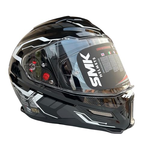 Image of SMK Agnar TEKTRON Full Face Dual Visor Helmet, ISI, DOT & ECE 22.06 Certified, Pinlock 30 Insert