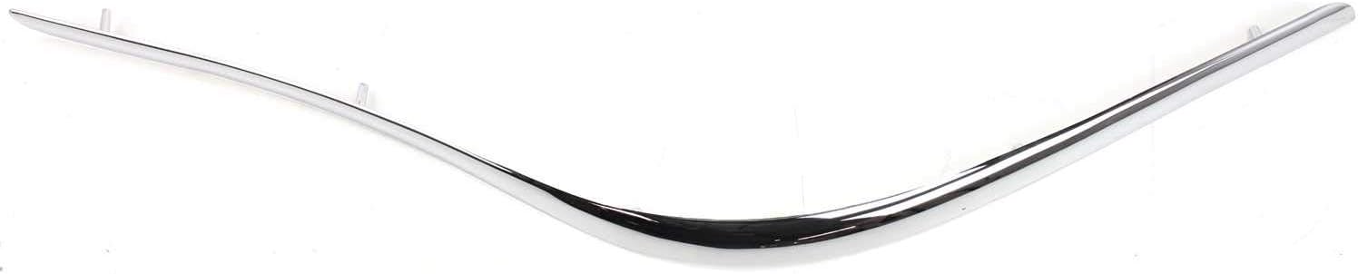 Evan-Fischer Bumper Trim Molding compatible with Lincoln Lincoln Town Car 98-02 Front RH Chrome Plastic Right Side