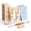 FlyDog Fresh Kiss Dog Tooth Brushing Kit – Vet Approved Formula, Enzymatic Dog Toothpaste and Brush – Breath Freshener & Tartar Remover, 360° Toothbrush & Finger Brush, Dental Guide, Peanut Butter