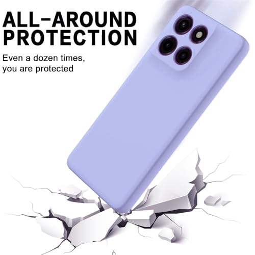 Image of Back Cover for Motorola Edge 60 Stylus 5G | Full Camera Protection | Premium Liquid Silicon Case | Flexible Bumper Case for Motorola Edge 60 Stylus 5G (Purple)