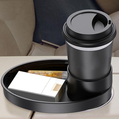 Image of Keenso Car Seat Snack Tray,Portable Travel Rotating Cup Holder Plate for Car Seats, Booster,Stroller (#11)