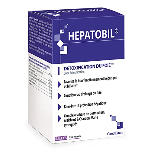 INELDEA SANTÉ NATURELLE - Hepatobil - Complément Alimentaire Naturel - Favorise la Détoxification du Foie - Contribue à Améliorer la Digestion - 90 gélules végétales Cover