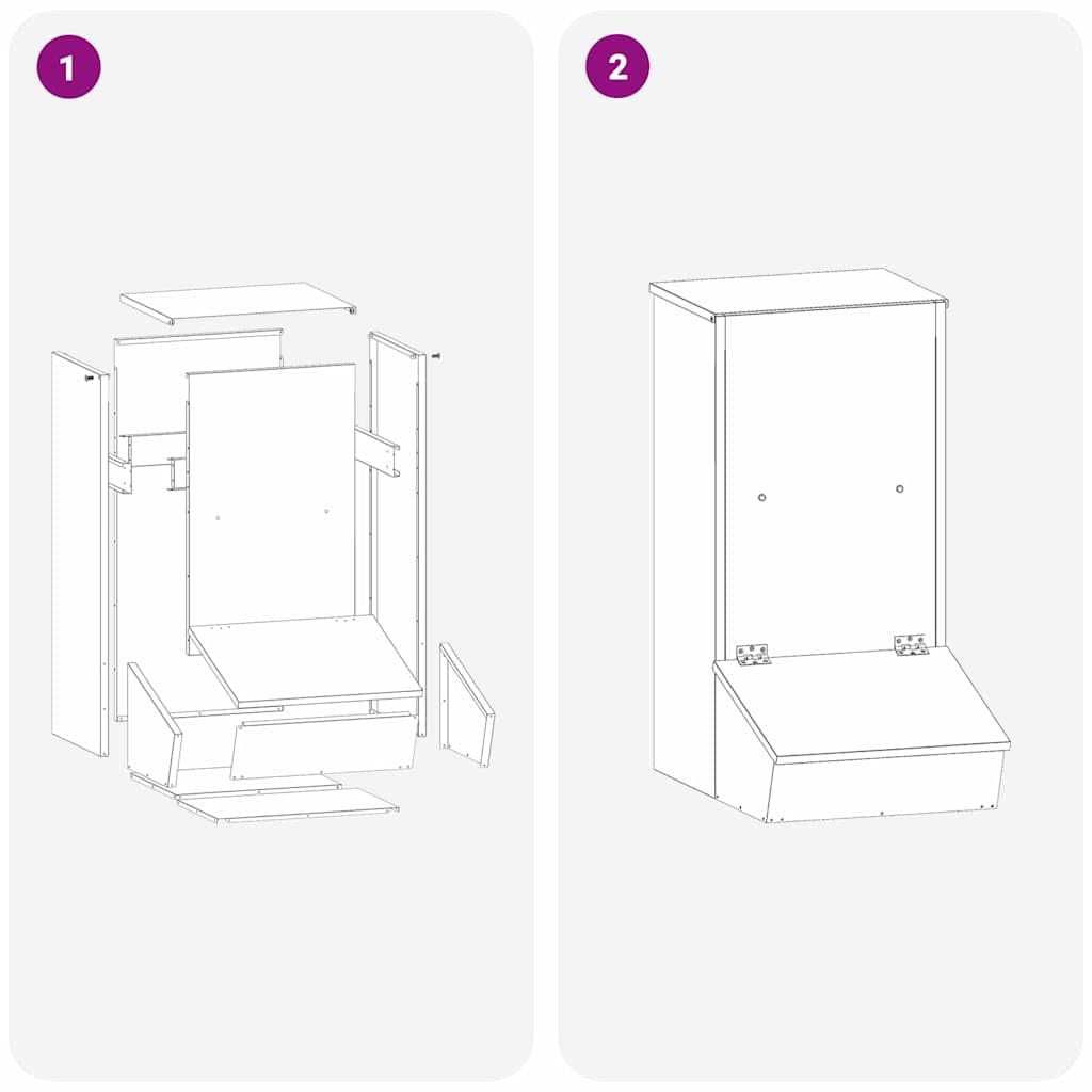 vidaXL Nutriente per Maiali Argento 55 x 38 x 76 cm Acciaio zincato, Fontanella per maiali, capiente e pratica, per esterni, resistente agli agenti atmosferici, perfetta per giardino e terrazza