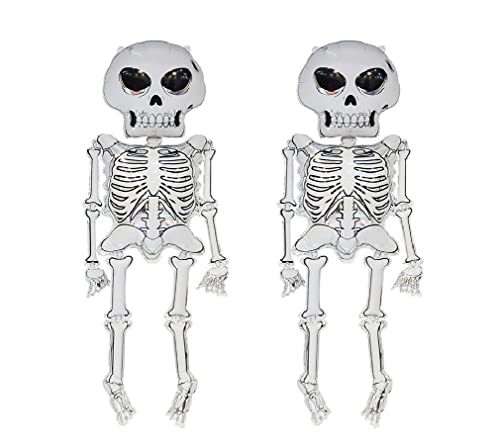 62.2" Skeleton Halloween Helium Balloons - Jumbo Skull Foil Ballo...