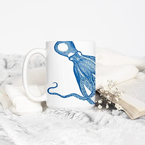 Taza de cerámica con diseño de pulpo 15oz miniatura 3