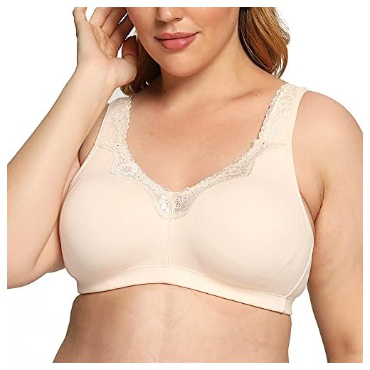 GANGCHENG Damen Groß-üBergröße BH Voller Abdeckung BüGellos Ungepolster Baumwolle BH 120A