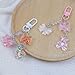 VI-FA 2pcs Glitte Bear Keychains Bookbag Accessories Cute Key Ring For Women And Girls (Bow And Bear)