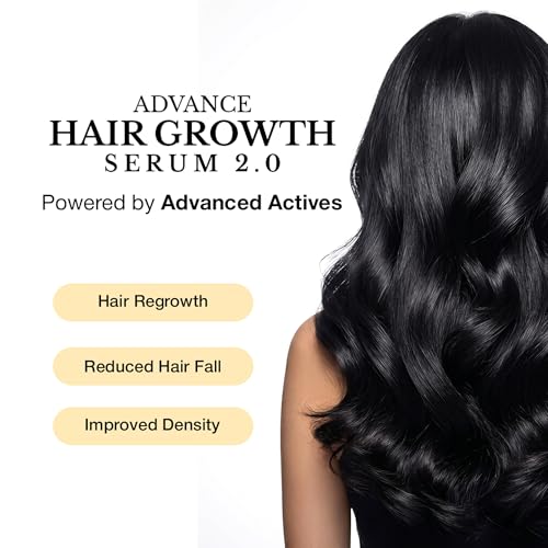 Image of Haappy Herbs Advance Hair Growth Serum 2.0 for Regrowth & Hair Fall Control | Redensyl, Procapil, Rosemary | Ayurvedic Hair Serum for Thicker, Stronger Hair | Lightweight, Non-Greasy | 30ml