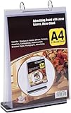 Tagtight Tischaufsteller, A4 Mehr Seitiger Flip Display Speisekarten, Acryl T Etiketten Ständer Abnehmbarer Etiketten Geschäft Menü Halter für Restaurants, Hotels, Konferenz & Rezeption