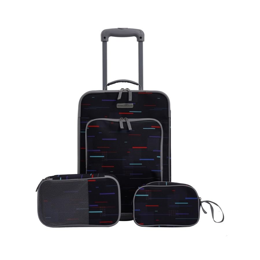 Mczan 3 Piece Soft-Side Junior Kid's Travel Luggage Set