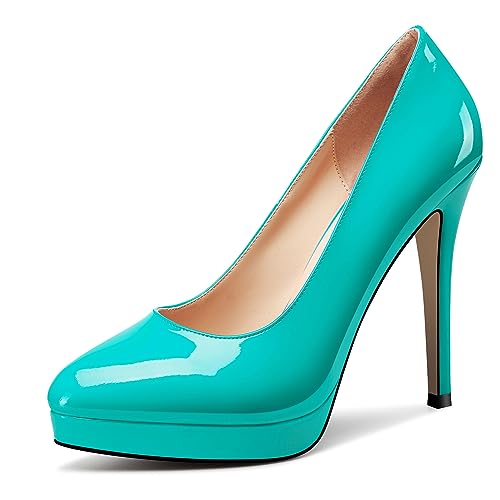 Image of Castamere Womens High Heels Platform Pumps Slip-on Stilettos 12CM Heel Office Dress Shoes