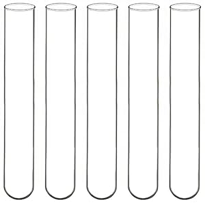 Labasics Tubos de Ensayo de Fondo Redondo de Vidrio de Borosilicato, 12 mm de OD x 75 mm de Longitud (Paquete de 200)