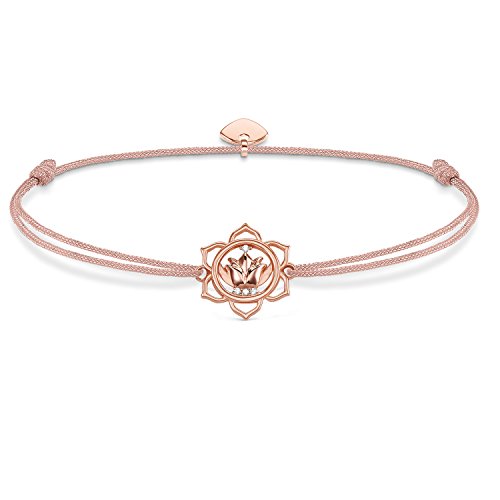Bracelet cordon Thomas Sabo Little Secret cadeau idéal femme avec symbole lotus en argent 925