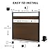 Treslam 6 FT x 6 FT Semi-Enclosed Wood Plastic Composite Fence Panels, Privacy Fence Screen, Decorative Garden, Patio, Backyard Fence (Brown, 1 Fence, 1 Post)