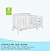 Graco Benton 4-in-1 Convertible Crib and Changer (White) – GREENGUARD Gold Certified, Crib & Changing Table Combo, Water-Resistant Changing Pad, Converts to Toddler Bed, Daybed and Full-Size Bed