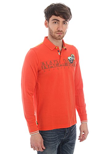 Napapijri-Polo in cotone piquet con inserti