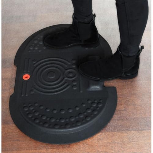 Image of System 4000M Lite Ergonomic Anti-Fatigue Floor Comfort Standing Mat for Standing Desks and Sit to Stand Workstations, Easy Clean, Durable, Home and Office Use, 20 inch x 30 inch, Black