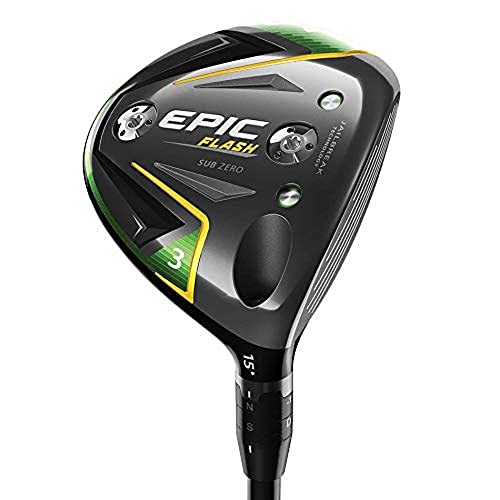 Callaway Golf 2019 Epic Flash Sub Zero Fairway Wood, 3 Wood, 15.0 Degrees, Right Hand, Project X HZRDUS Smoke 80G, Extra Stiff Flex Flex