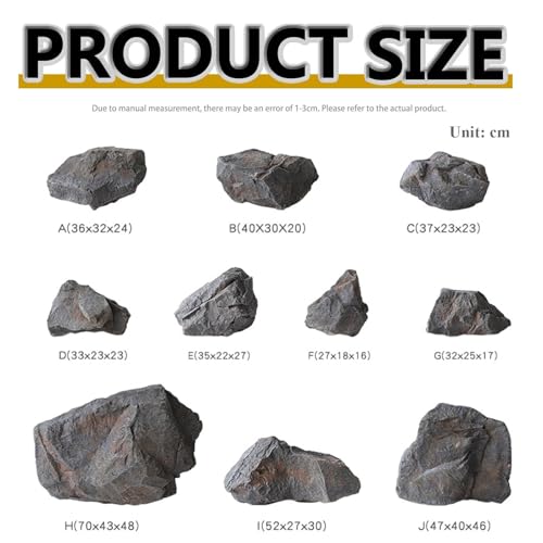 Rocas falsas para decoración, piedras artificiales de espuma 7