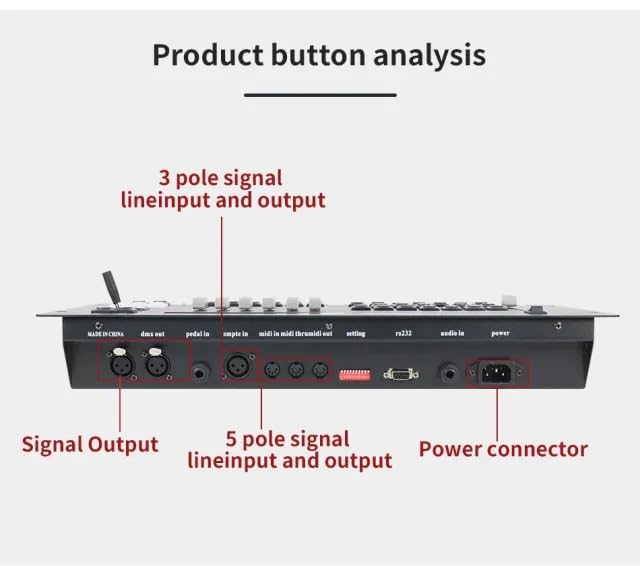 Image of Dabeatz 512 Channels DMX512 pilot 2000 DJ Light Mixing Controller for Stage Lighting, DJ Lights, Par Lights, Moving Head Lights and Pubs | LED Light Controllers | DMX Console,512CH Dmx512 Console