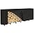 NANANARDOSO 8ft Firewood Rack with Cover, Heavy Duty Steel Construction, Weather Resistant, Adjustable Log Stacker Stand, Large Capacity, Waterproof for Wood Storage