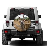 Foruidea Funny Donkey Spare Tire Cover with Backup Camera Hole Wheel Tire Cover Fit Trailer, RV, SUV and Many Vehicle 17inch