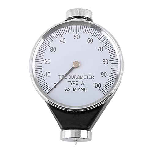 Shore Rubber Tire Durometer Hardness Tester Meter 0?100 HA - Accurate Measurement, Easy to Carry, and Stable - for Sulfur Rubber and Plastic Products - Made of Alloy Material -
