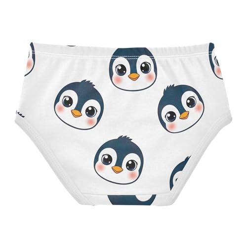 Toddler Underwear Floral 2t Cotton Cute Panties Girl Florals Briefs Undies Kids Cute Cartoon Penguins White2