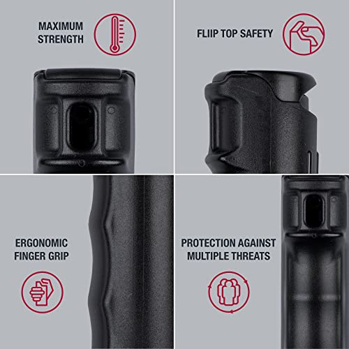 Sabre Self Defense Kit With Pepper Spray And Stun Gun Flashlight, 25 Bursts Of Max Police Strength Oc Spray, 10-Foot Range, Painful 1.60 Μc Charge, 120 Lumens, Rechargeable, Safety Switch, Holster #TOP1