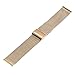 TRUMiRR 16mm Watchband Mesh Stainless Steel Metal Watch Band Strap Bracelet for Motorola Moto 360 2 (2nd Gen 42mm Women's 2015),Huawei Talkband B3 with Tool and Spring Bar, Rose Gold