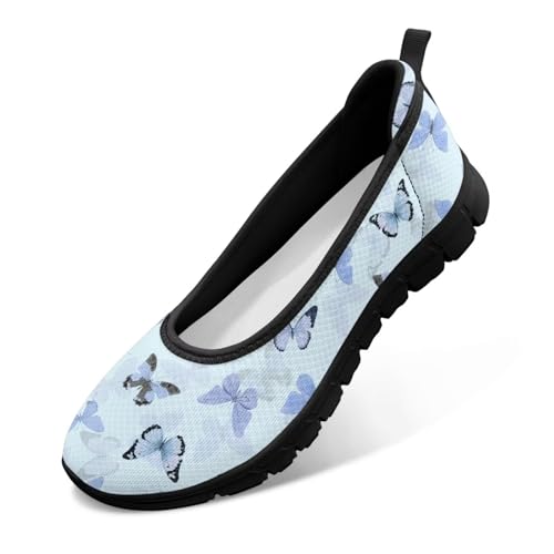 Image of Walking Shoes Women Breathe Mesh Slip On Sneakers Women Comfortable Lightweight