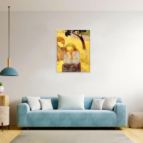 Tableau toile Human 50x40cm avec cadre blanc premium - 3