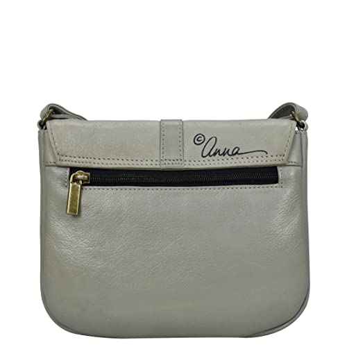Anna by Anuschka Women's Hand Painted Genuine Leather Flap Crossbody2