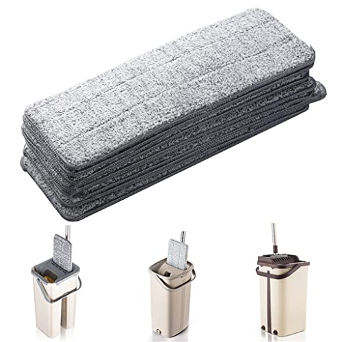 Recharge compatible squeeze flat mop et tampon microfibre réutilisable - 4