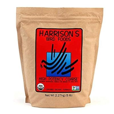 Harrison's Bird Foods Harrison`S High Potency Coarse 5Lb - Complete Parrot Diet